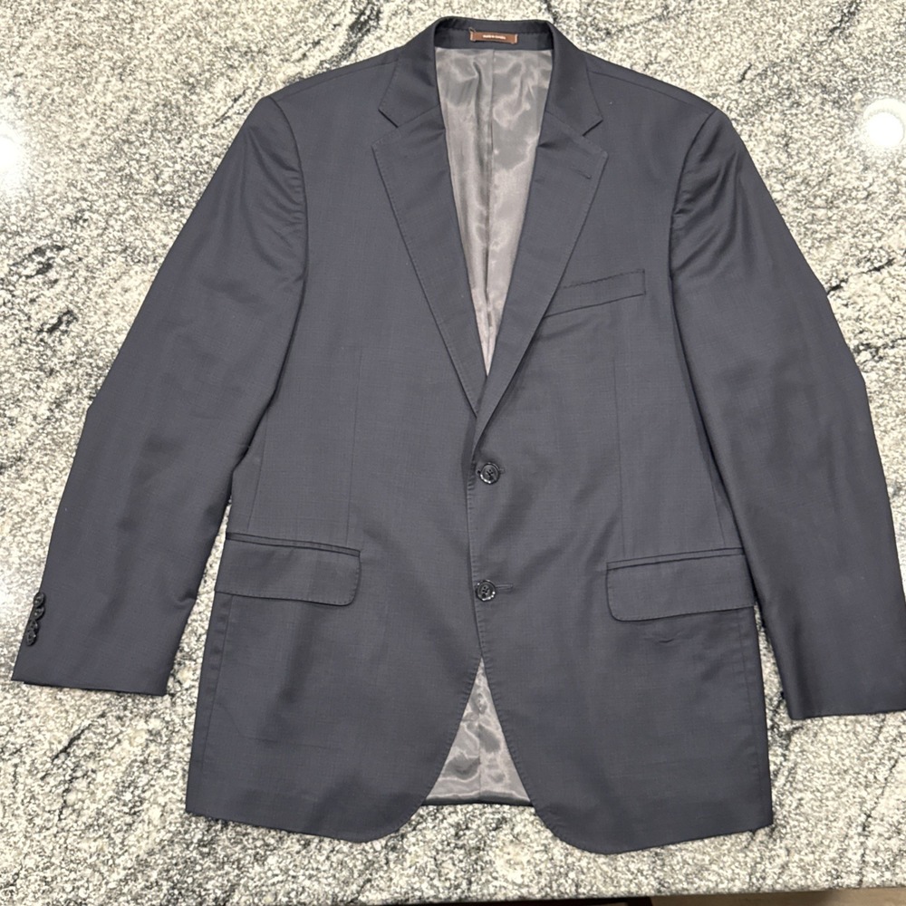 Peter Millar Wool Blazer sport coat Size 42R Mens Navy #444